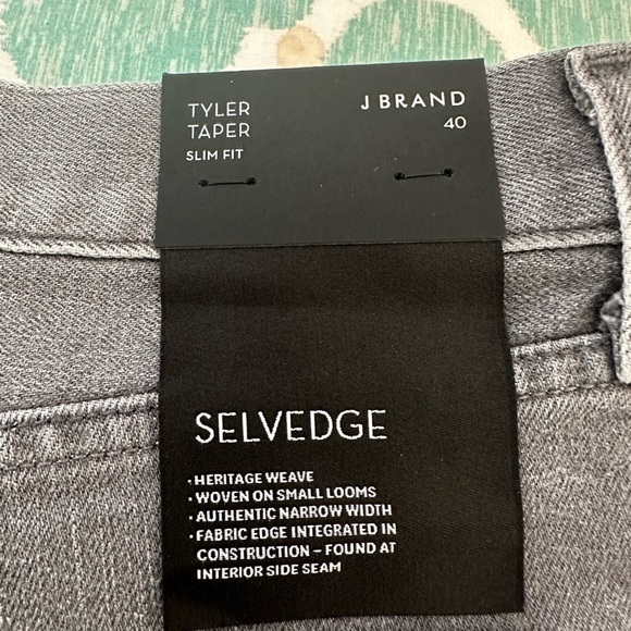 NWT J.Brand Grey Jeans Tyler Taper size 40 - Picture 5 of 8